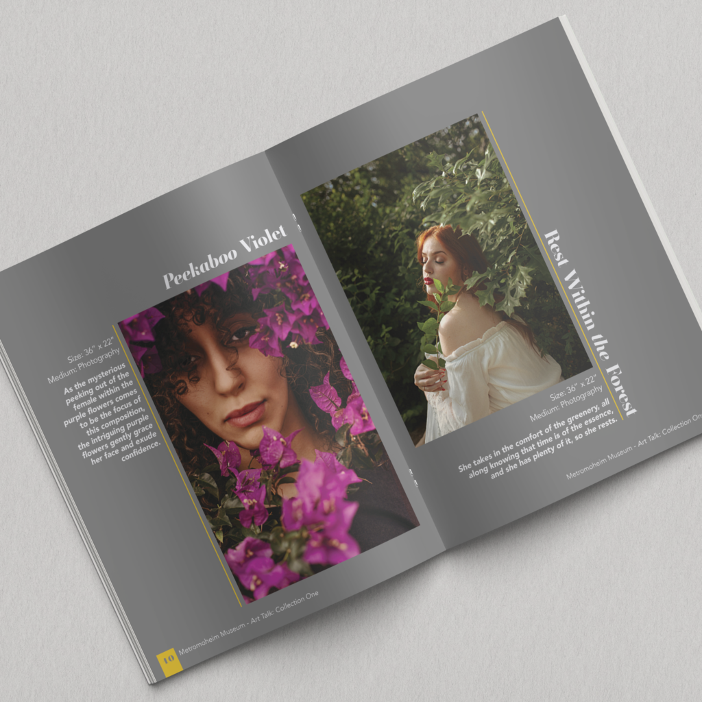 art catalog open