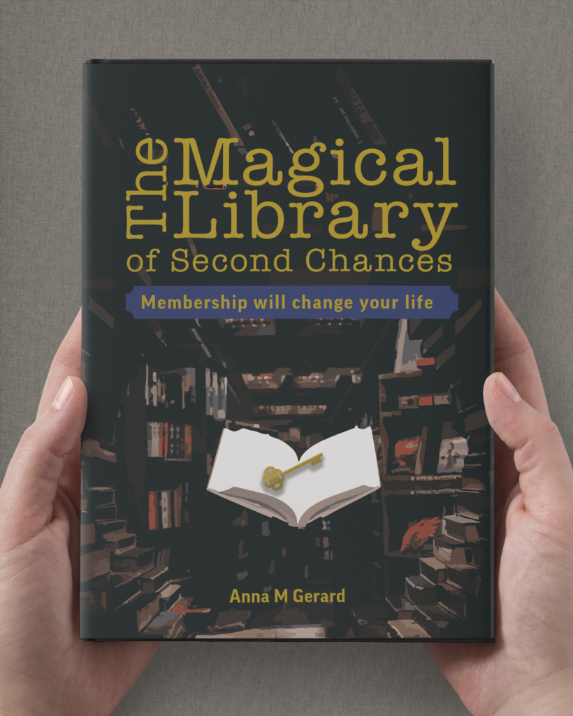 book cover in hands